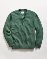 Garment-Dyed Henley Sweater - Oak Hall