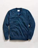 Garment-Dyed Henley Sweater - Oak Hall