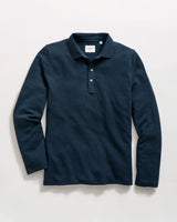 Long-Sleeve Herringbone Polo - Oak Hall