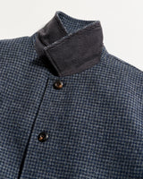 Bennet Overcoat - Navy Multi