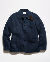 Billy Reid Colbert Herringbone Chore Coat - Navy