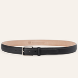 French Pebble Grain Belt - Black