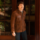 Madison Creek Franklin Waxed Goat Suede Jacket - Bourbon