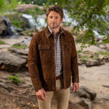 Madison Creek Franklin Waxed Goat Suede Jacket - Bourbon
