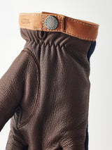 Deerskin Wool Tricot - Navy/Chocolate