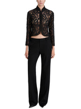 The Lace Salon Top - Black
