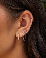 Diamond Mini Huggie Earring - Single