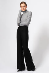 Kal Rieman Felted Jersey Wide Leg - Black