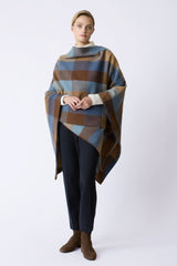 Montana Poncho - Autumn Check
