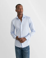 Filo di Scozia Jersey Shirt - Light Blue