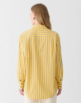 Striped Cotton Oversized Shirt - Daisy Multi