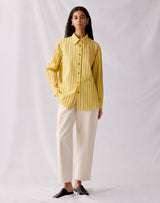 Striped Cotton Oversized Shirt - Daisy Multi