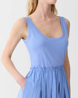 Sl Dress W/ Jersey Top