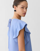 Sl Dress W/ Ruffle Shoulder