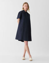Ss Dress W/ Pleated Back