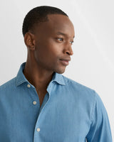 Denim Stretch Shirt - Mid Blue