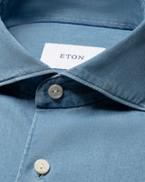 Denim Stretch Shirt - Mid Blue