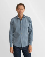Solid Corduroy Shirt - Mid Blue