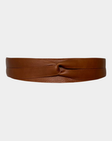 ADA Midi Wrap Leather Belt - Whiskey
