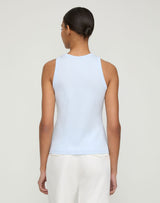 Cotton Rib Racerback Tank - Glacier Blue