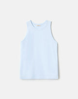 Cotton Rib Racerback Tank - Glacier Blue