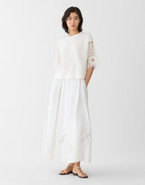 Embroidered Sleeve Top - Oak Hall