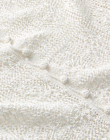 Lace Stitch Button Front Sweater