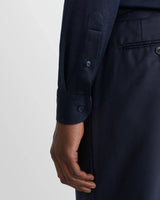Filo di Scozia Jersey Shirt - Navy Blue