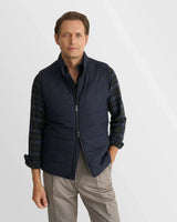 Plaid Check Flannel Shirt - Navy Blue