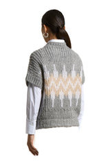 Knitted Vest - Stone Grey
