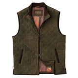 Madison Creek Ridgeland Quilted Goat Suede Vest - Dark Olive