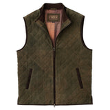 Madison Creek Ridgeland Quilted Goat Suede Vest - Dark Olive