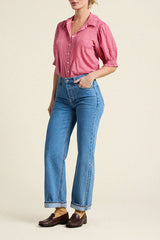 Jess Blouse Rosehip Gingham