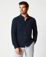 Long-Sleeve Textured Yellowhammer Shirt - Oak Hall