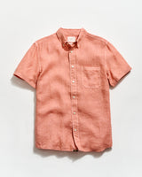 Short Sleeve Linen Tuscumbia Shirt Button Down - Oak Hall