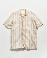 Short Sleeve Textured Dobby Stripe Contrast Treme