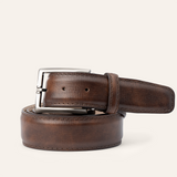 Italian Textured Calf Belt - Pecan