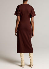S/S Side Rouche Dress