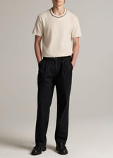 Tipped Pima Pique Short Sleeve Crew