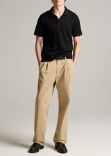 Drop Needle Stripe Short Sleeve Polo