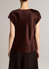 Cowl Nk Cap Slv Blouse