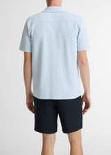 Seersucker Stripe Short Sleeve Cabana Shirt - Oak Hall
