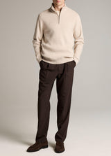 Brushed Waffle Qtr Zip