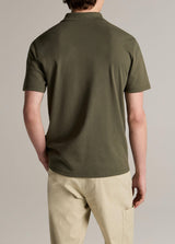 Mesh Knit Snap Short Sleeve Polo