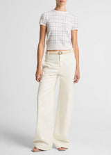 Plaid S/S Crew - Oak Hall