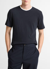 Loose Knit Double Collar Short Sleeve Crew - Oak Hall