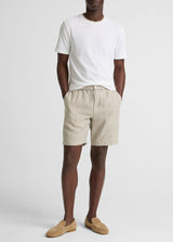 Loose Knit Double Collar Short Sleeve Crew - Oak Hall