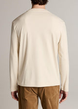 Peached Face Jersey Long Sleeve Crew