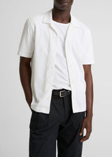 Mesh Knit Short Sleeve Cabana Shirt - Oak Hall