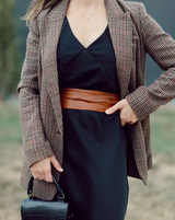 ADA Wrap Leather Belt - Whiskey